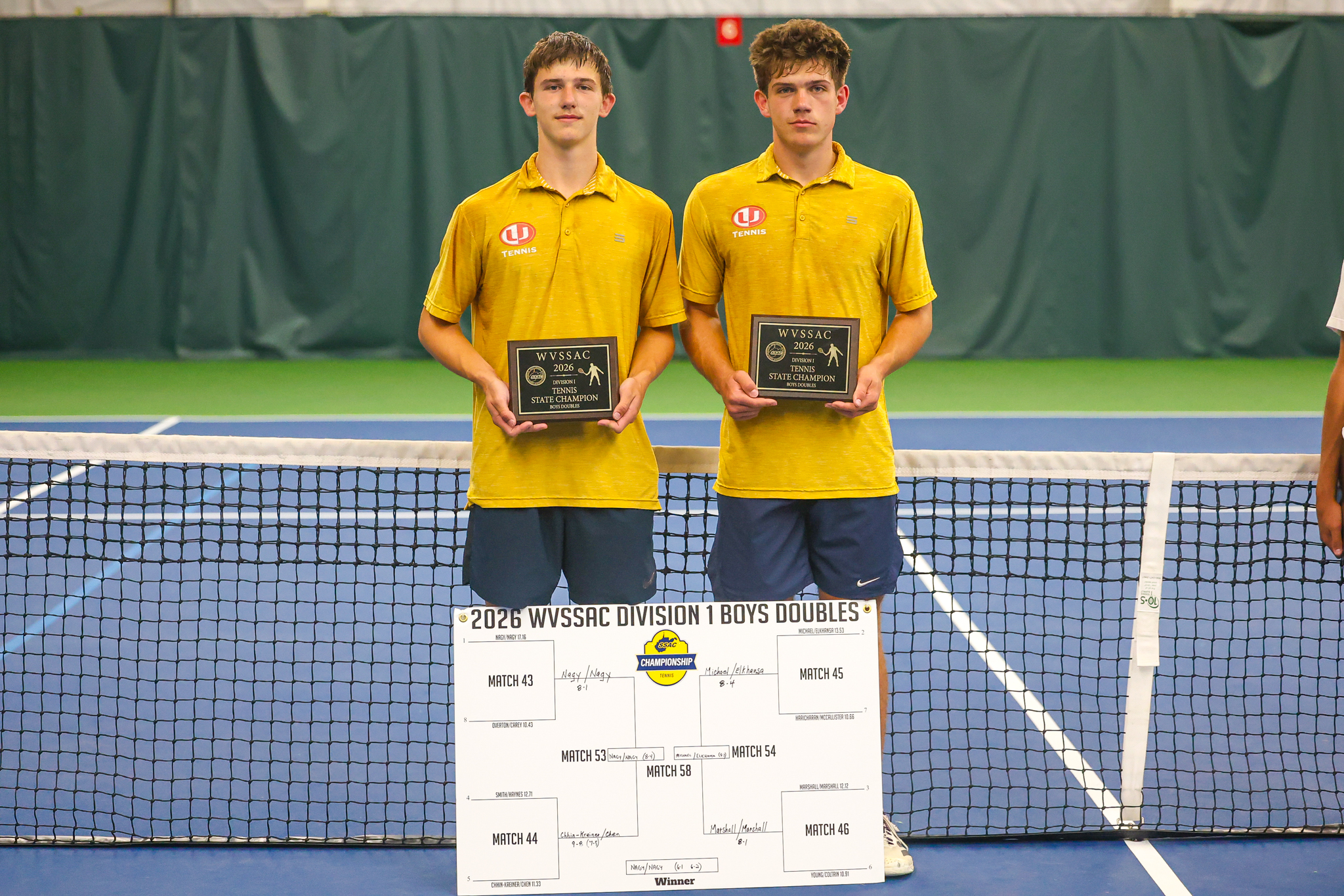 Nagy brothers, Kalman and Alexander, capture state tennis titles for University High